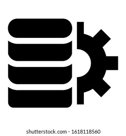 database icon isolated sign symbol vector illustration - high quality black style vector icons
