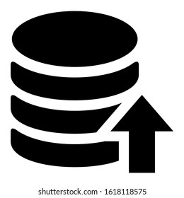 database icon isolated sign symbol vector illustration - high quality black style vector icons
