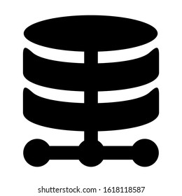 database icon isolated sign symbol vector illustration - high quality black style vector icons
