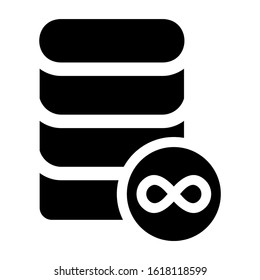 database icon isolated sign symbol vector illustration - high quality black style vector icons
