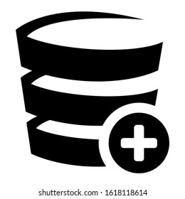 database icon isolated sign symbol vector illustration - high quality black style vector icons
