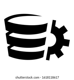 database icon isolated sign symbol vector illustration - high quality black style vector icons
