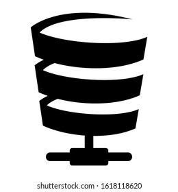 database icon isolated sign symbol vector illustration - high quality black style vector icons
