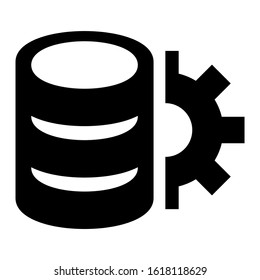 database icon isolated sign symbol vector illustration - high quality black style vector icons
