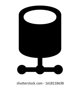 database icon isolated sign symbol vector illustration - high quality black style vector icons
