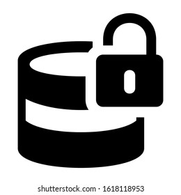 database icon isolated sign symbol vector illustration - high quality black style vector icons
