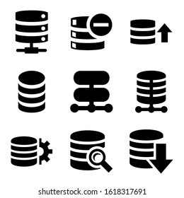 database icon isolated sign symbol vector illustration - Collection of high quality black style vector icons
