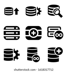 database icon isolated sign symbol vector illustration - Collection of high quality black style vector icons
