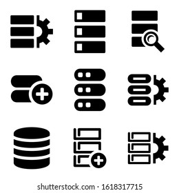 database icon isolated sign symbol vector illustration - Collection of high quality black style vector icons
