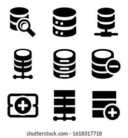 database icon isolated sign symbol vector illustration - Collection of high quality black style vector icons
