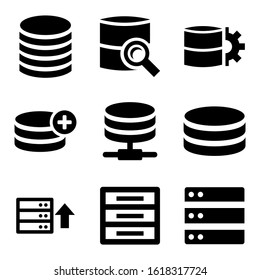 database icon isolated sign symbol vector illustration - Collection of high quality black style vector icons
