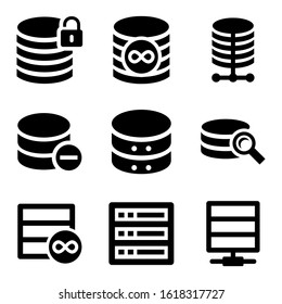 database icon isolated sign symbol vector illustration - Collection of high quality black style vector icons
