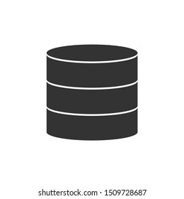 Database icon. Isolated vector server icon vector symbol on a white background