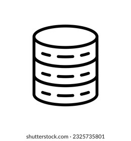 a database icon in line style
