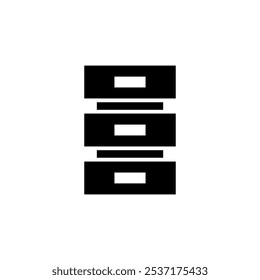 Diseño del logotipo del icono de la base de datos. signo y símbolo de la base de datos