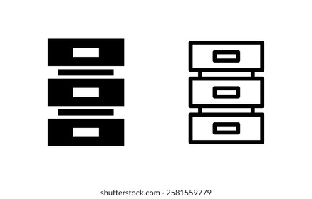 Database icon logo design. database sign and symbol