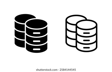 Database icon logo design. database sign and symbol