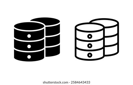 Database icon logo design. database sign and symbol