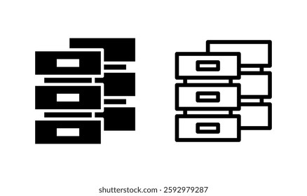 Database icon logo design. database sign and symbol