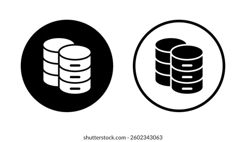 Database icon logo design. database sign and symbol