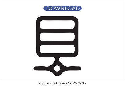 database icon or logo high resolution