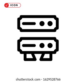 database icon or logo isolated sign symbol vector illustration - high quality black style vector icons
