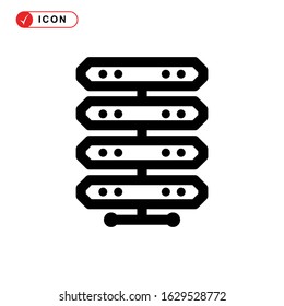 database icon or logo isolated sign symbol vector illustration - high quality black style vector icons
