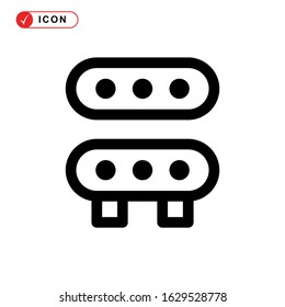 database icon or logo isolated sign symbol vector illustration - high quality black style vector icons

