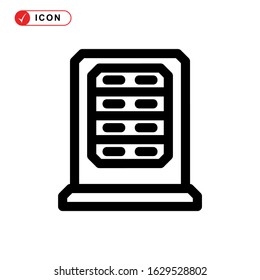 database icon or logo isolated sign symbol vector illustration - high quality black style vector icons
