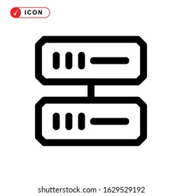 database icon or logo isolated sign symbol vector illustration - high quality black style vector icons
