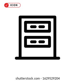 database icon or logo isolated sign symbol vector illustration - high quality black style vector icons
