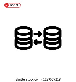 database icon or logo isolated sign symbol vector illustration - high quality black style vector icons
