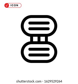 database icon or logo isolated sign symbol vector illustration - high quality black style vector icons
