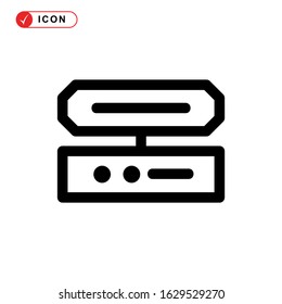 database icon or logo isolated sign symbol vector illustration - high quality black style vector icons
