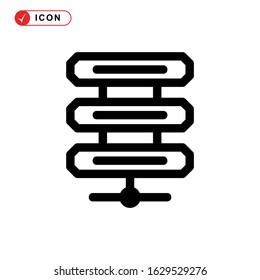 database icon or logo isolated sign symbol vector illustration - high quality black style vector icons
