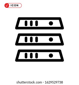 database icon or logo isolated sign symbol vector illustration - high quality black style vector icons
