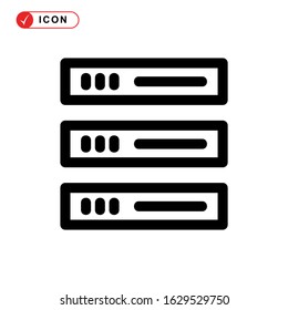 database icon or logo isolated sign symbol vector illustration - high quality black style vector icons
