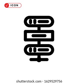 database icon or logo isolated sign symbol vector illustration - high quality black style vector icons
