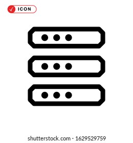 database icon or logo isolated sign symbol vector illustration - high quality black style vector icons
