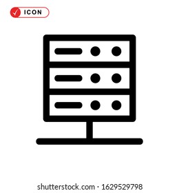 database icon or logo isolated sign symbol vector illustration - high quality black style vector icons
