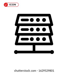 database icon or logo isolated sign symbol vector illustration - high quality black style vector icons
