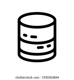 database icon or logo isolated sign symbol vector illustration - high quality black style vector icons
