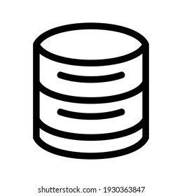 database icon or logo isolated sign symbol vector illustration - high quality black style vector icons
