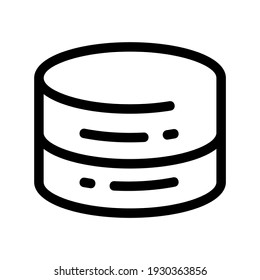 database icon or logo isolated sign symbol vector illustration - high quality black style vector icons

