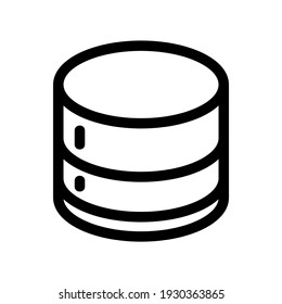 database icon or logo isolated sign symbol vector illustration - high quality black style vector icons
