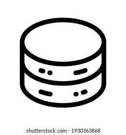 database icon or logo isolated sign symbol vector illustration - high quality black style vector icons
