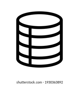 database icon or logo isolated sign symbol vector illustration - high quality black style vector icons
