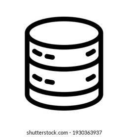 database icon or logo isolated sign symbol vector illustration - high quality black style vector icons
