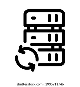 database icon or logo isolated sign symbol vector illustration - high quality black style vector icons
