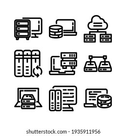 database icon or logo isolated sign symbol vector illustration - Collection of high quality black style vector icons
